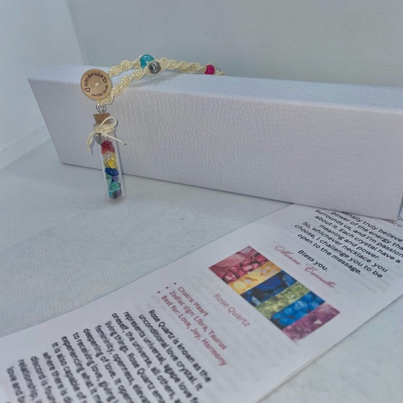 Embrace the Healing Power with Our Handmade Macramé Necklaces - Picture 1 of 5